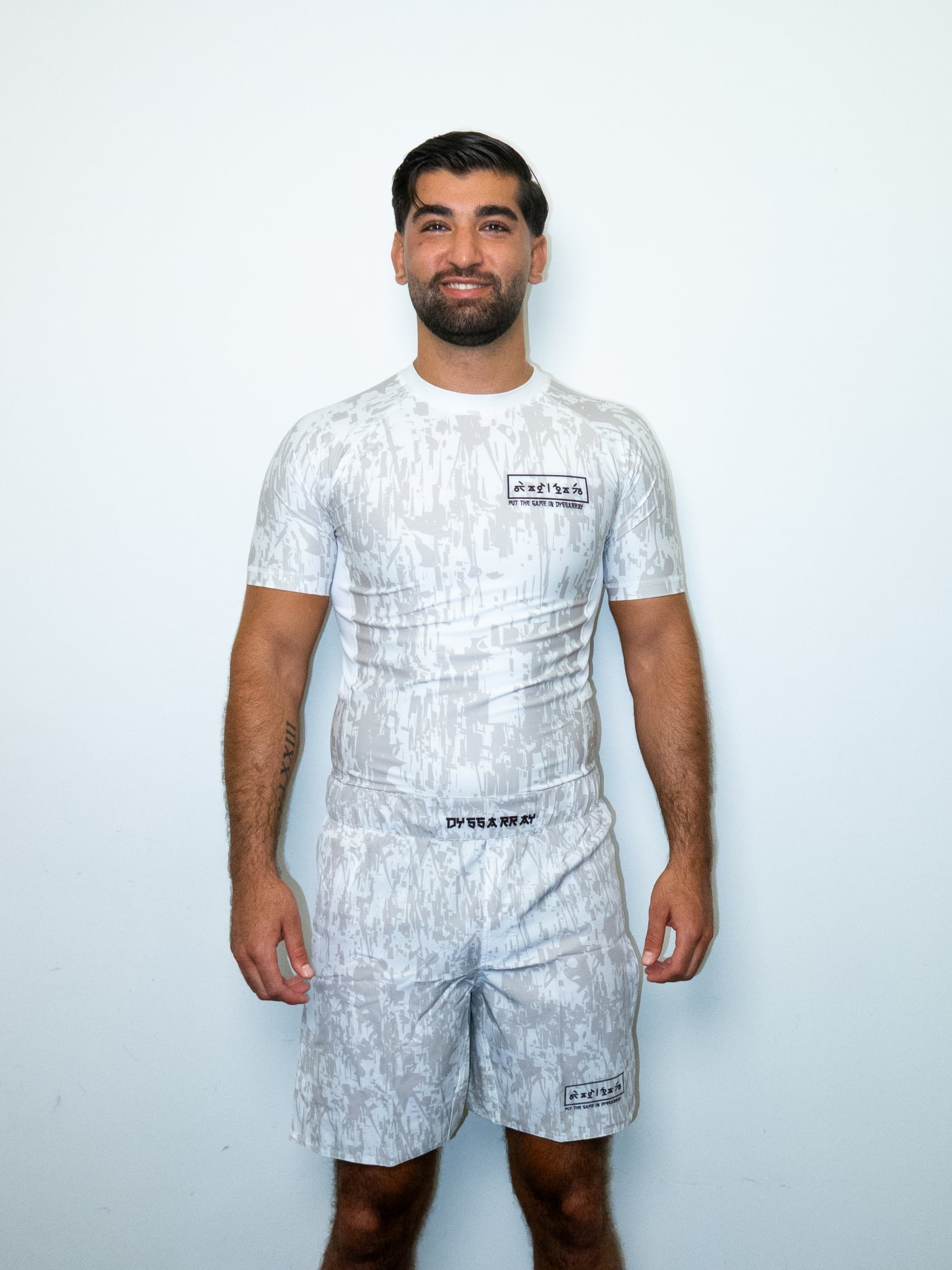 ´IVORY´ HIGH SPLIT MMA SHORTS